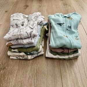 Carter's Baby Pajama Footie Set Lot of 11 Pajamas